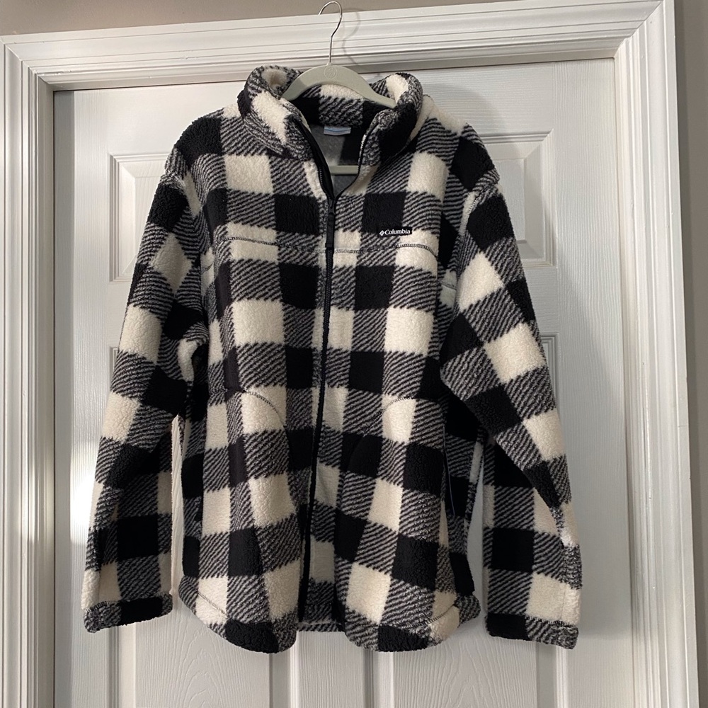 Columbia Black and Gray Fleece Jacket